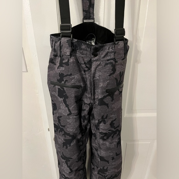 Men's RIIVIYELE Winter Sky Mountain Snow Pants Ski Bibs, size small - Picture 6 of 7